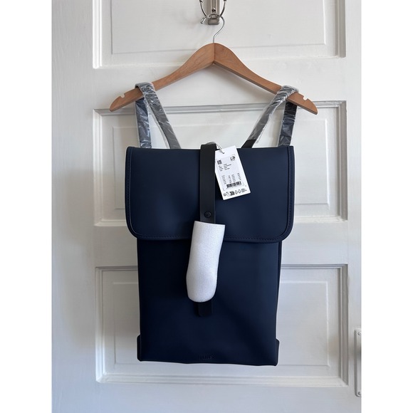 Rains Other - NWT Rains Rucksack W3 Navy Blue Waterproof Minimalist Backpack